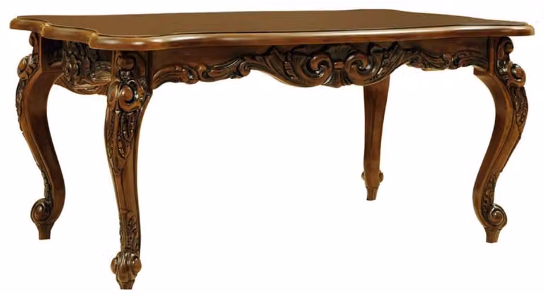 Casa Padrino Tavolino barocco marrone scuro - Tavolo da salotto in legno massiccio fatto a mano in stile barocco - Mobili da salotto in stile barocco - Mobili barocchi - Nobile e magnifico