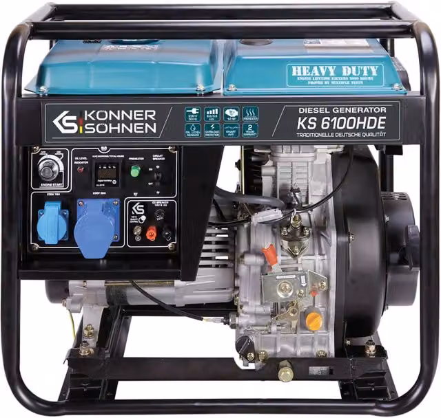 Generatore diesel Könner & Söhnen KS 6100HDE EURO V blu – 1