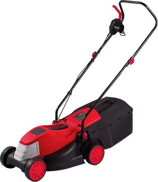 Rasaerba elettrico Lif Green Easy 1500 da 1500W con larghezza di taglio 34 cm e cesto da 35 l, colore rosso