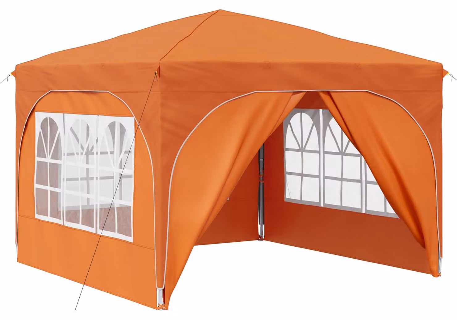 Tenda per feste a pop-up 290 x 290 x 245 cm Arancione