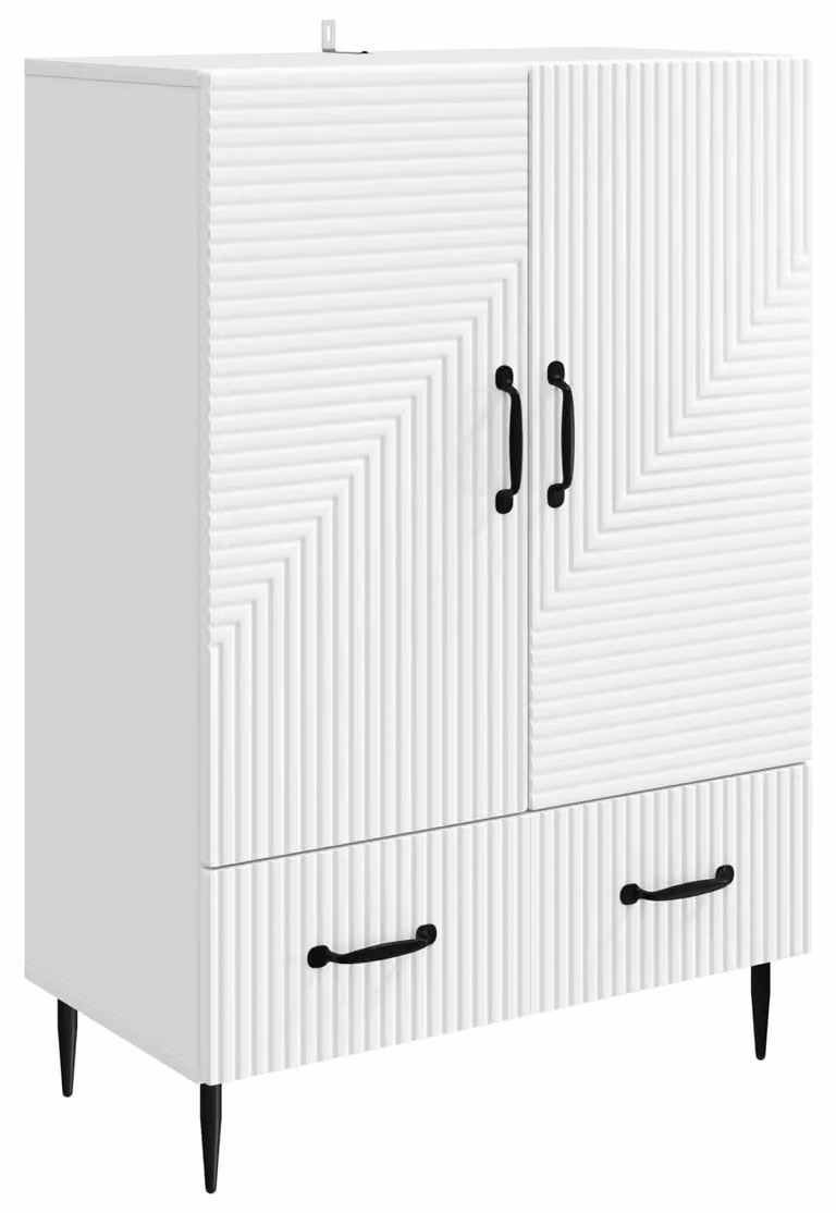 Credenza Bianco 66 x 34,5 x 95 cm Legno ingegnerizzato