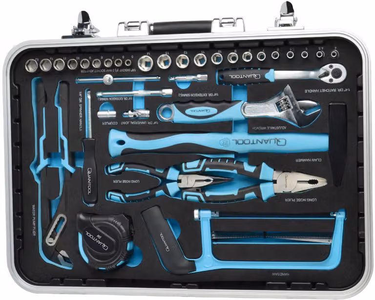QUANTOOL Q25102 Set di utensili QUANTOOL, valigetta da 98 pezzi