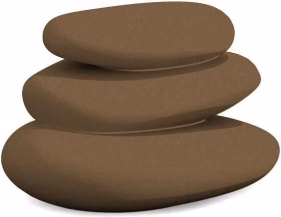Pietre decorative d'arredo Monacis in polimero colore bronzo per interno ed esterno L: 75 cm, P: 62 cm