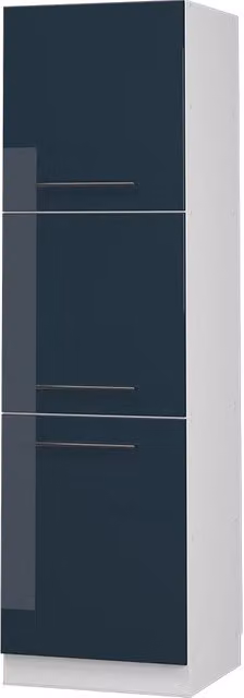 Mobile cucina dispensa Fame-Line Blu scuro lucido/Bianco 60 cm Vicco