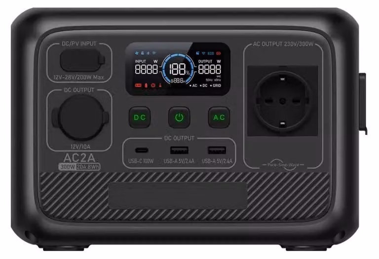 Power bank portatile - centralina di alimentazione - batteria esterna - alimentazione di emergenza - compatta - capacità di 204,8 Wh