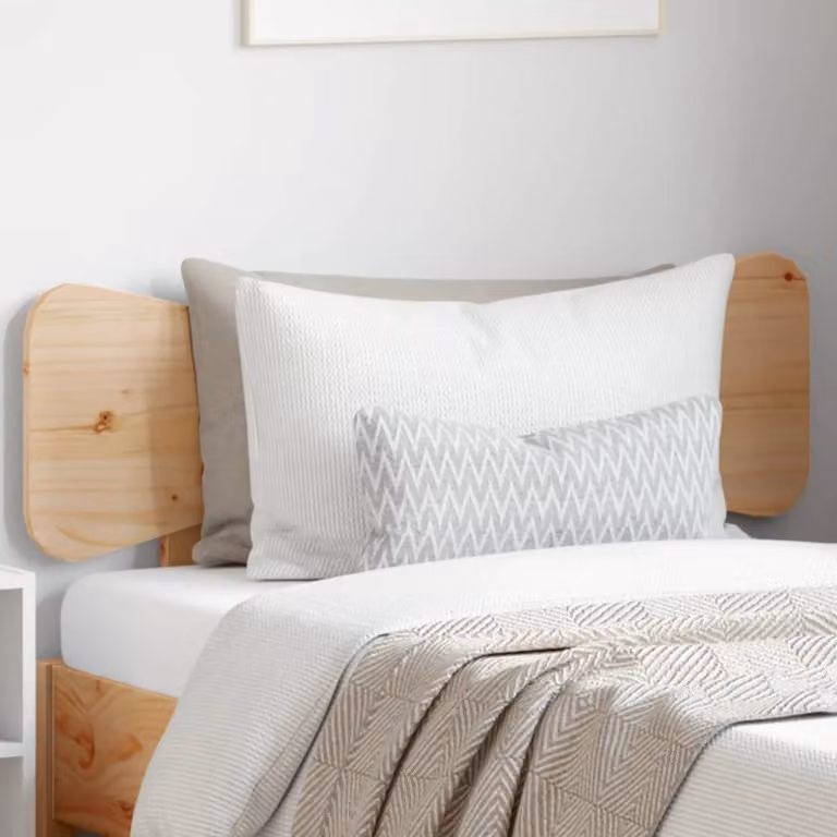 Testiera per letto vidaXL in legno massello di pino naturale stile rustico L/P/H: 100 x 200 cm