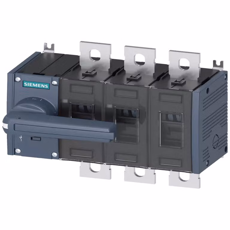 Interruttore sezionatore SIEMENS grigio 500 A, 6 contatti di chiusura, 4 di apertura, 2 di apertura Siemens 3KD44320PE100
