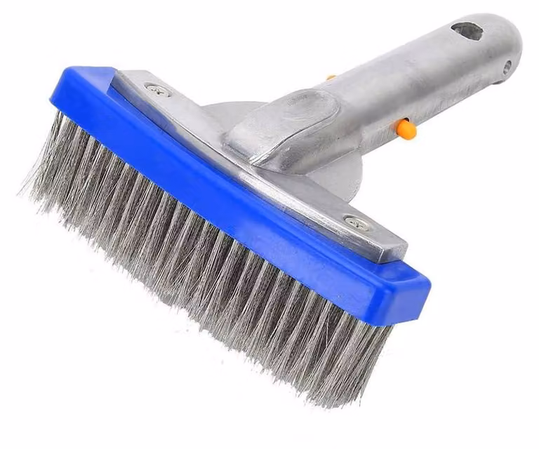 Spazzola per piscina - Spazzola per la pulizia della piscina in acciaio inossidabile - Resistente e durevole - 12,7 cm (5 pollici) - Spazzola per piscina per pareti e piastrelle - Descrizione...