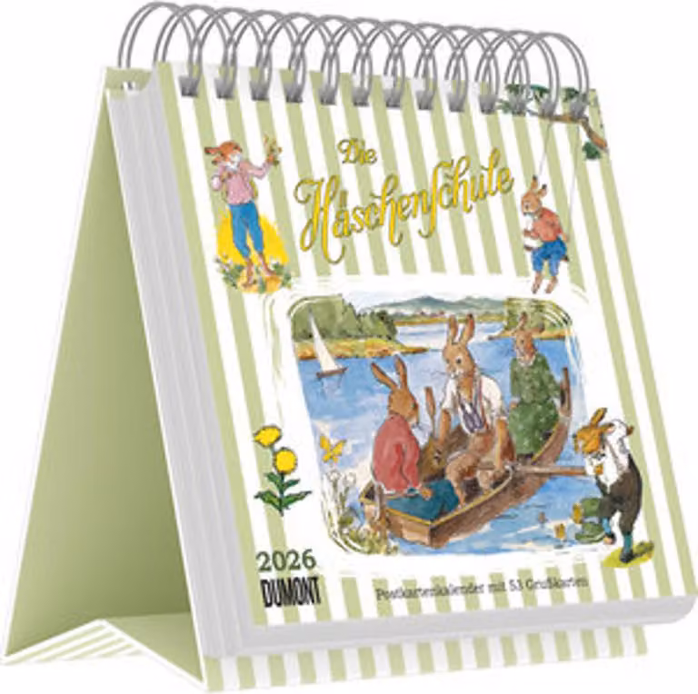 La scuola dei coniglietti - calendario di cartoline con 53 biglietti d'auguri