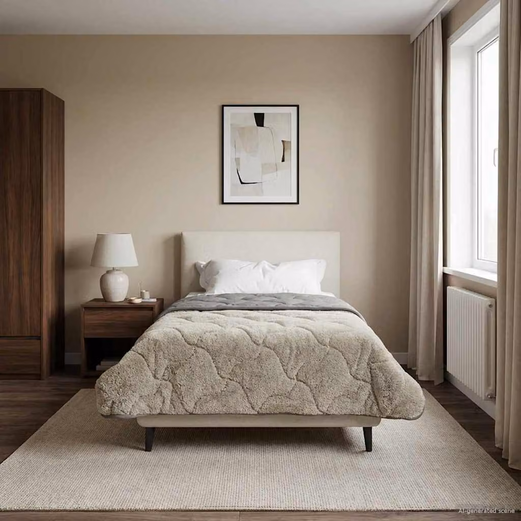 vidaXL Piumone Invernale per Adulti in Microfibra Traspirabile e Reversibile, Grigio, L 155 x P 220 cm