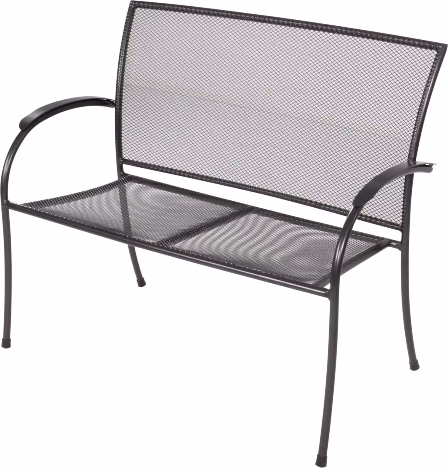 Giardino - Panchina - 107,5x64,5x89 cm - Acciaio - Schienale e seduta in rete