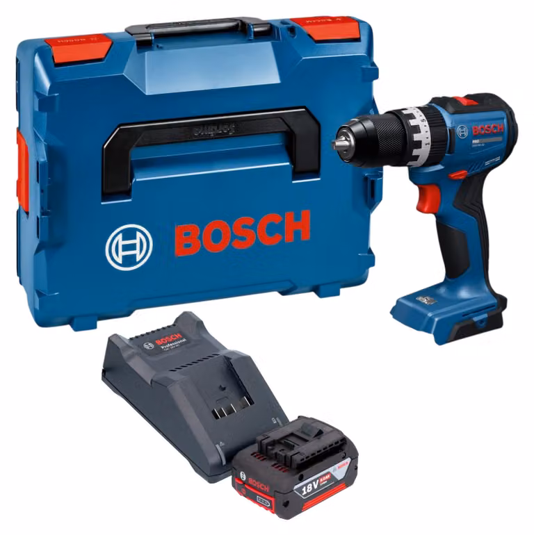 Trapano avvitatore a percussione a batteria Bosch GSB 18V-52 Professional 18 V 70 Nm Brushless + 1x batteria 4,0 Ah + caricabatterie + L-Boxx