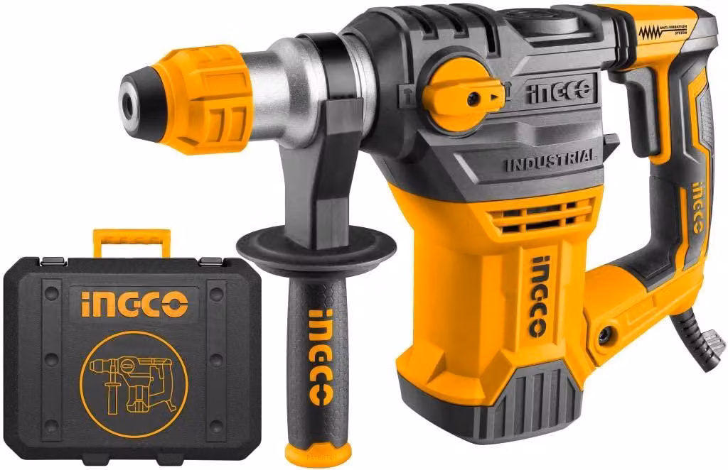 Trapano avvitatore 1500 W - Attacco SDS Plus - 850 giri/min - Energia d'impatto 5,5 J - Nero - Elettrico a filo