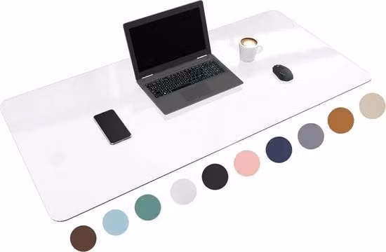 Desk pad Wurk bianco per ufficio e lavoro da casa L: 120 cm