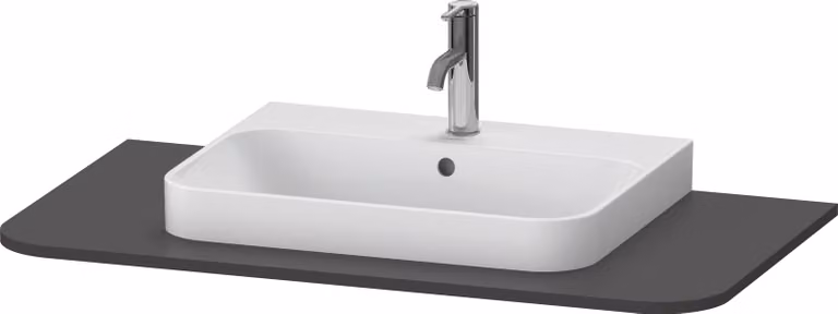 Console Duravit Happy D.2 Plus, 1000x550 mm, 1 découpe, pour meuble sous-lavabo HP4941, HP4961, HP4971, HP031E08080, HP031E08080