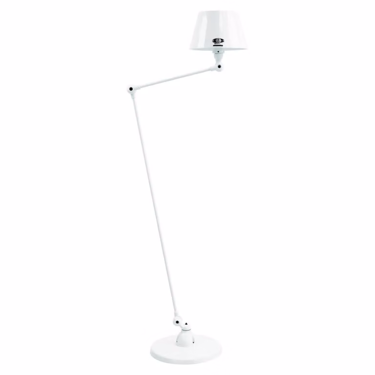 Jieldé Lampada da terra Aicler AID833, Bianco / Opale, Soggiorno / Sala da pranzo, Metallo, Industriale, Lampada da terra