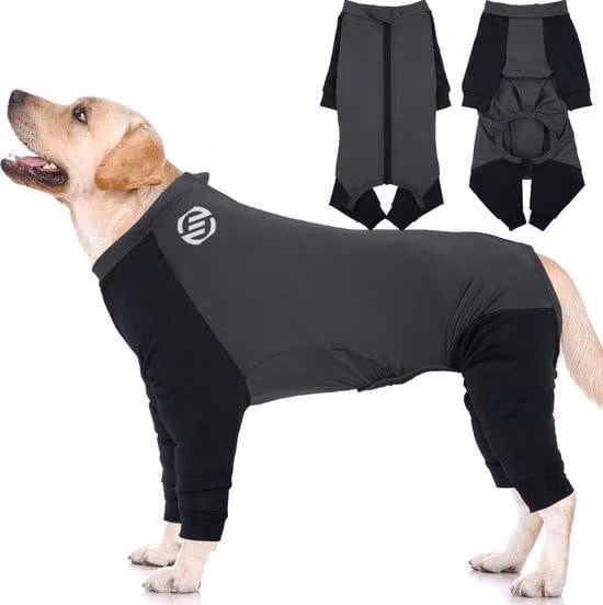 Pigiama per cani - Maglione per cani - Abbigliamento per cani - Grigio - S
