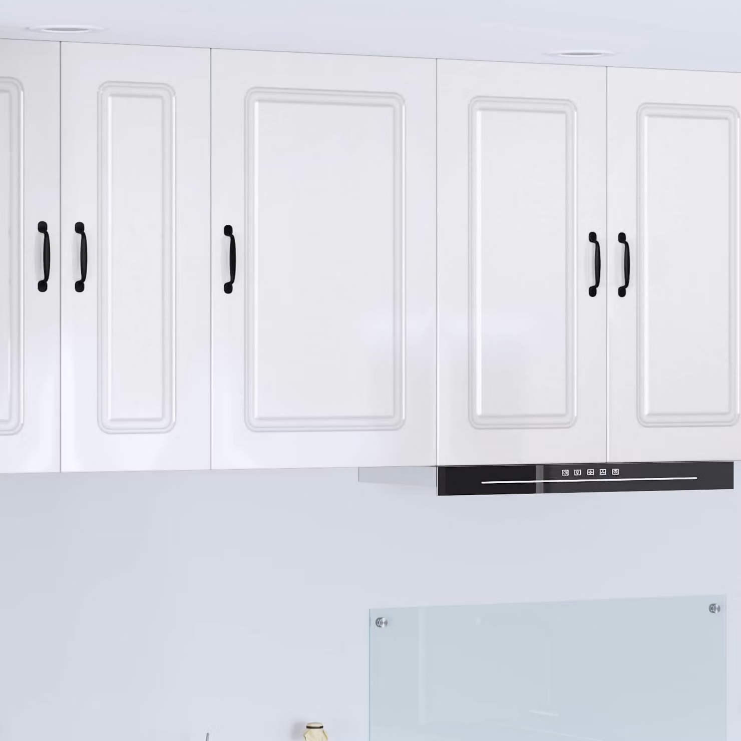 vidaXL Mobile Pensile da Cucina Kalmar Bianco Lucido L/P/H: 50 x 31 x 80 cm