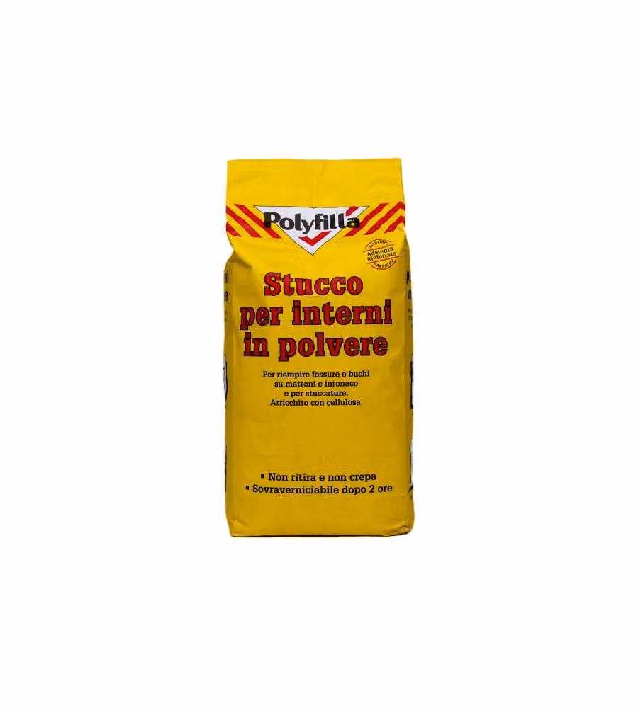Polyfilla Stucco per Interni Bianco 5 kg - Facile Applicazione Muraria
