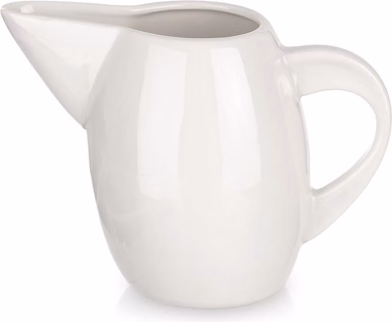 Brocca in Porcellana con Manico per Panna e Latte