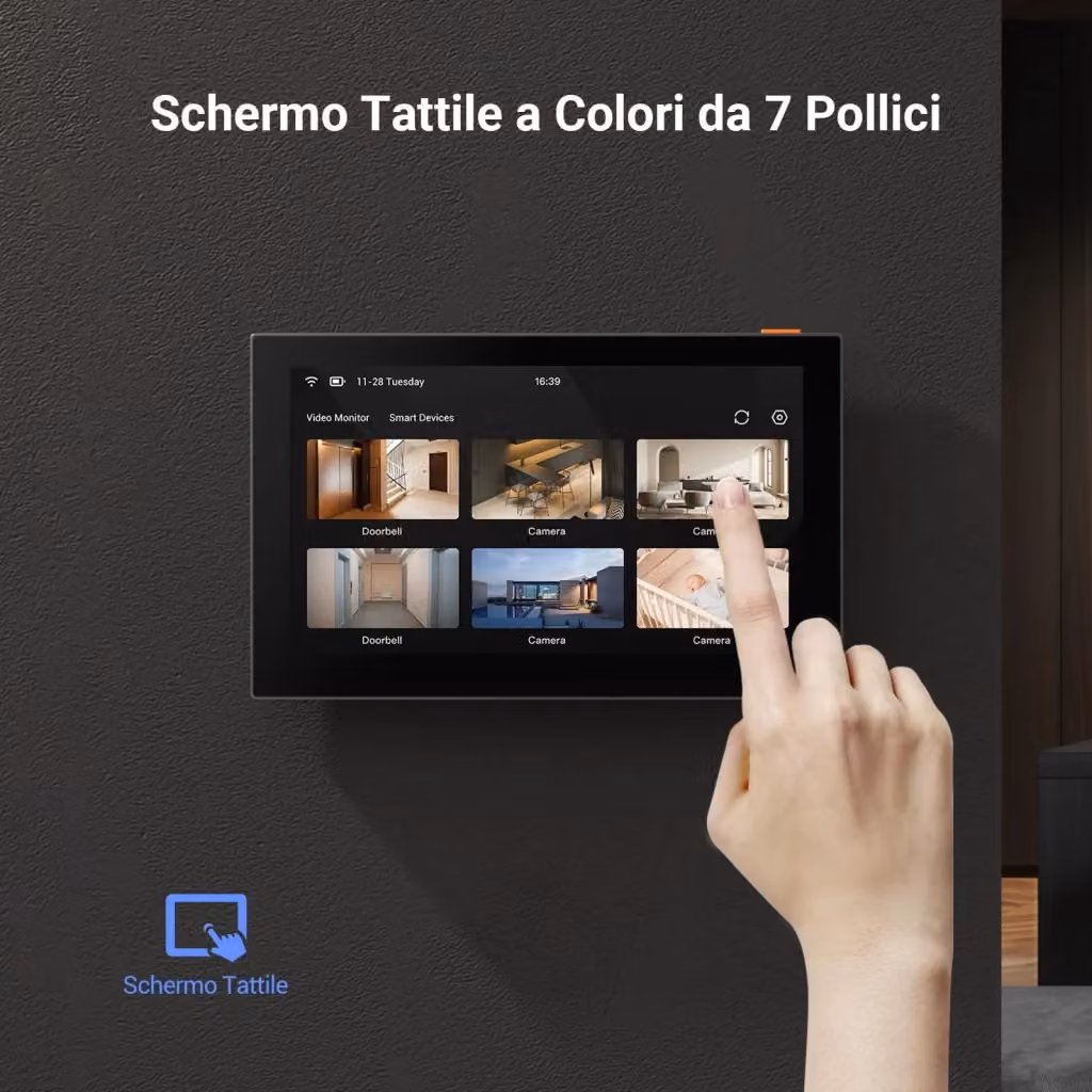 Schermo di controllo per dispositivi di sicurezza SD7 EZVIZ colore nero L/P/H: 180,3 x 111,6 x 15,6 mm – 2
