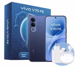Smartphone Vivo V70 FE Bundle con Air3 5G, Schermo da 6,83 pollici, Memoria 256 GB, Colore Blu Ocean