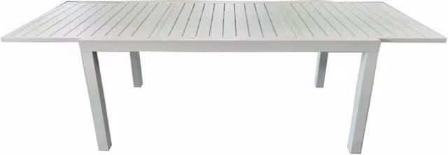 Tavolo Alluminio Allungabile Cardiff Bianco Cm 160/240xw90xh73