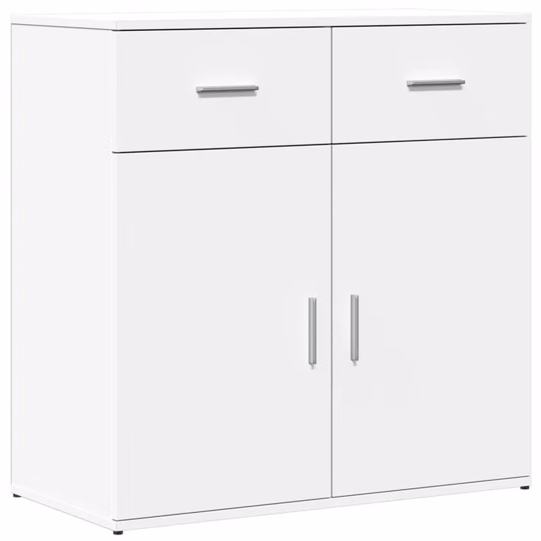 Credenza Bianca 79x38x80 cm in Legno Multistrato