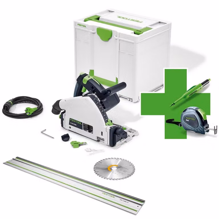 Sega a immersione Festool TS 55 FEBQ-Plus Fan Edition + metro a nastro FS1400 con puntatore Pica Limited