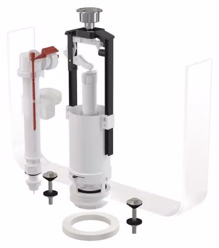 Kit di scarico Alcadrain (Alcaplast) con pulsante STOP SA2000S 1/2 CROMATO