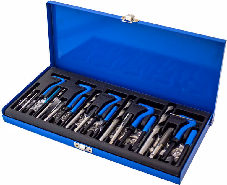 Set di utensili per la riparazione delle filettature Bituxx 131 pezzi (M5 M6 M8 M10 M12) MS-19120