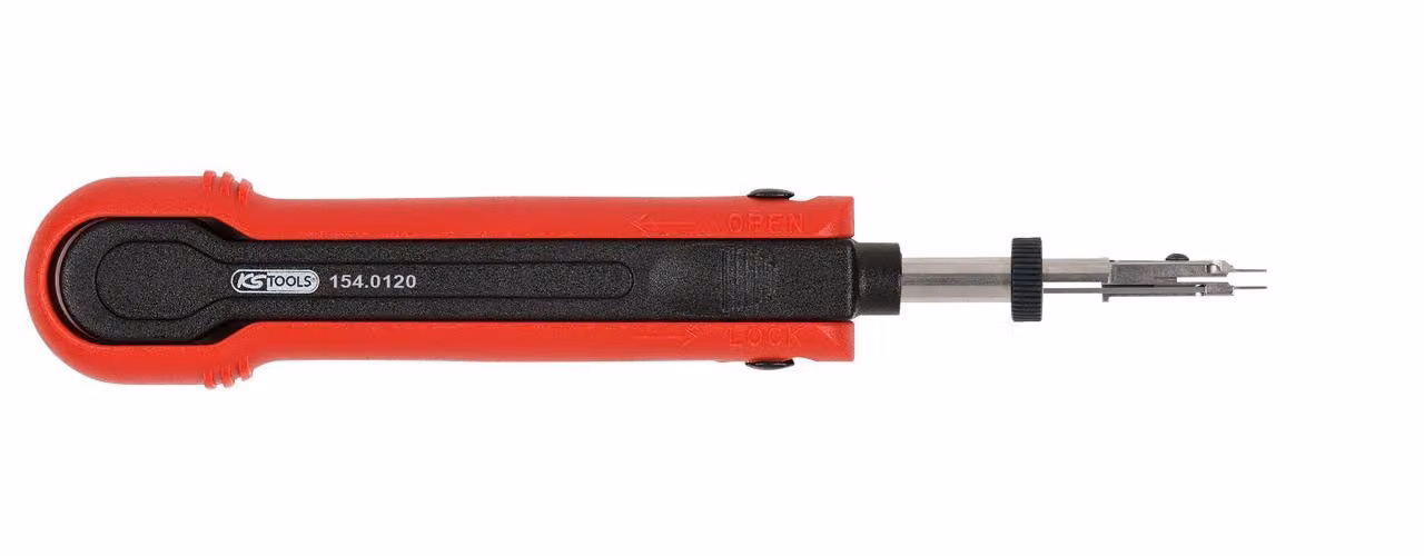 KS Tools Attrezzo di sblocco per terminali a lama/prese piatte 2,8 mm (KOSTAL SLK), regolabile a 2 vie