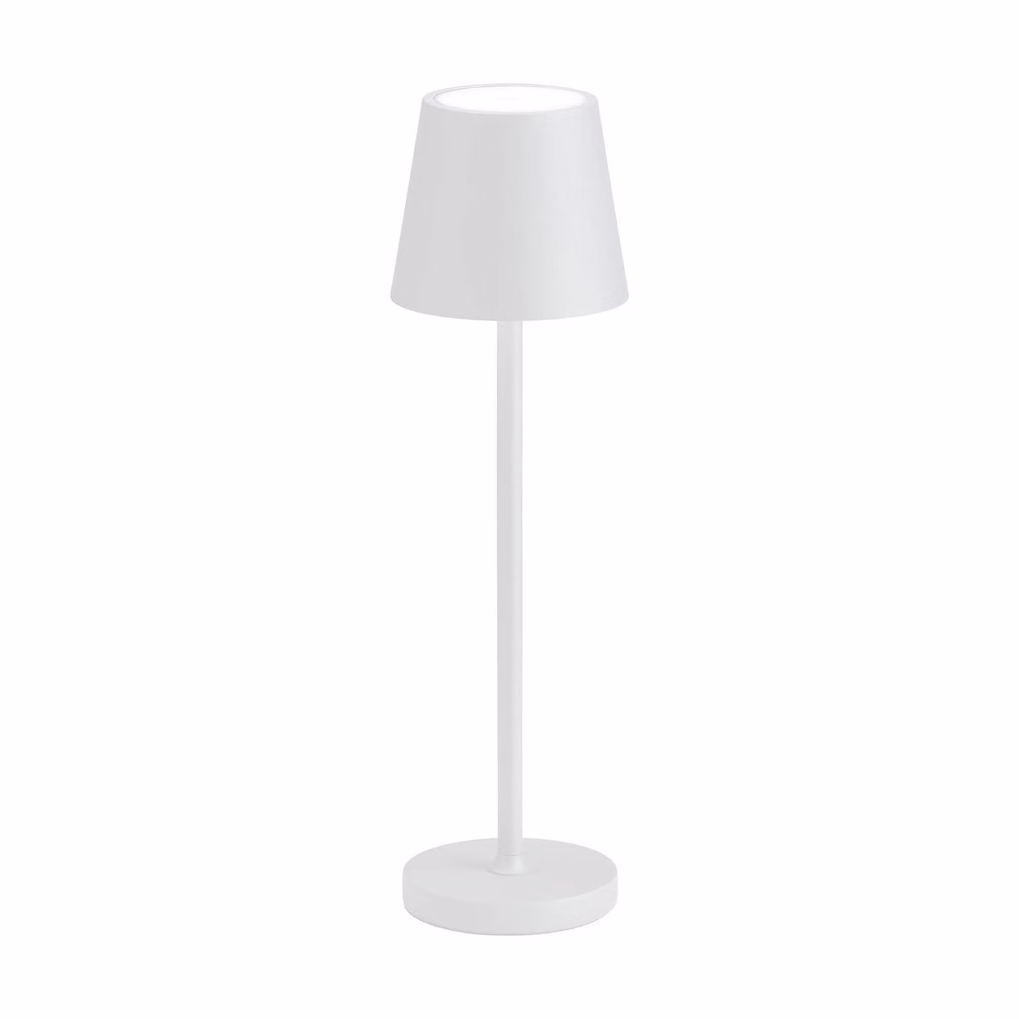 LCD Lampada da tavolo LED 5098, batteria ricaricabile, IP54, dimmerabile, dimmerabile, Bianco / Opale, Alluminio, Moderno
