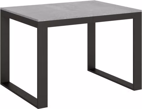 Tavolo allungabile Itamoby moderno con struttura a slitta in metallo e piano in MDF laminato, L/P: 90 x 120 cm, estensibile fino a 380 cm, disponibile in vari colori tra cui antracite, bianco, grigio e marrone