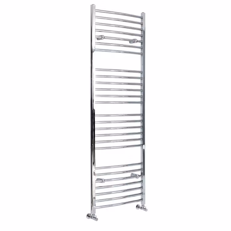 Scaldasalviette di Design Cromato - Termoarredo Bagno Curvo - 1800 x 500mm - 480W - Kent