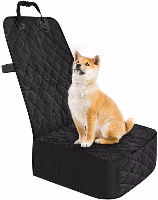 Cuscino per sedile auto in tessuto Oxford - Coprisedile universale - Protezione per sedili anteriori - 47,5 x 55,5 x 18 cm - Antiscivolo - Adatto per cani e bambini