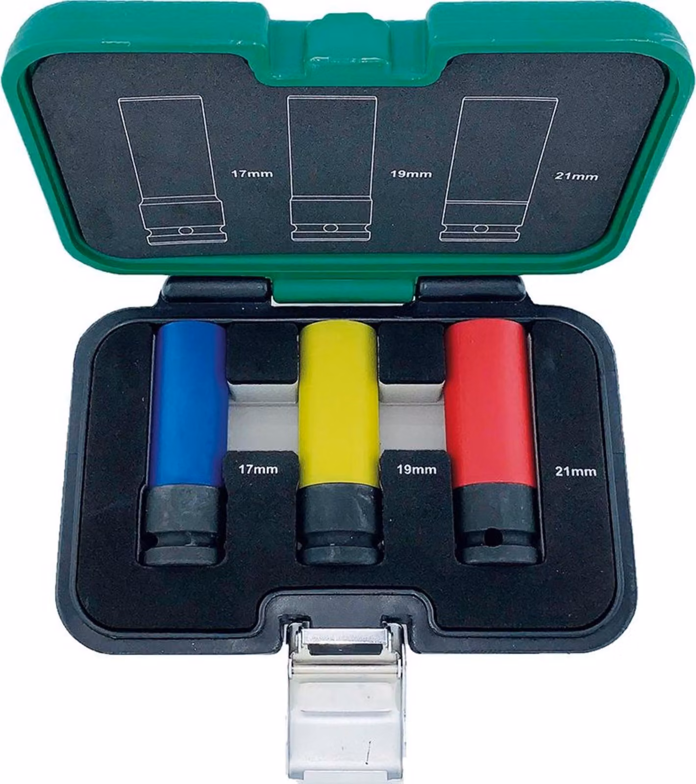 Set di prese elettriche con manicotto in plastica1/2" 3 pezzi FORTIS