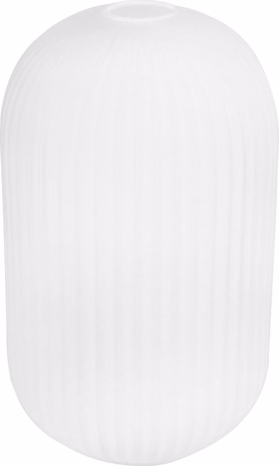 Paralume Riffle bianco cilindrico alto 33 cm – elegante paralume in vetro per un'illuminazione moderna