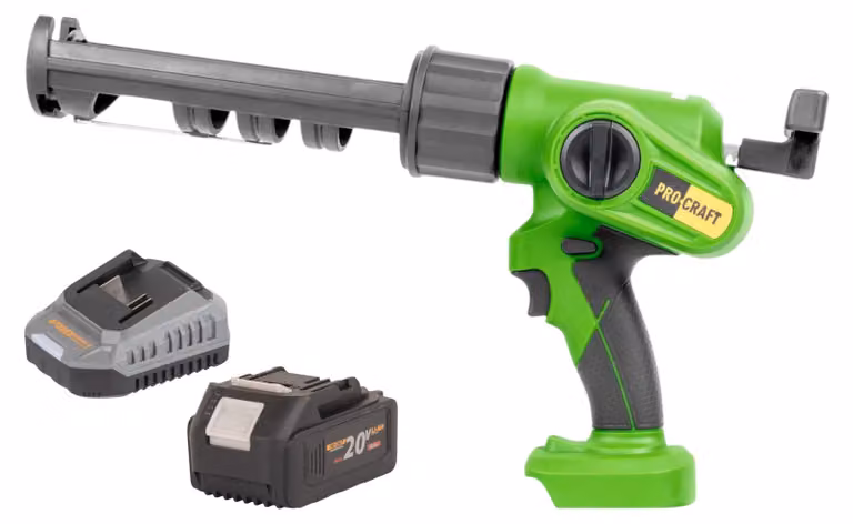 Pistola a cartuccia a batteria Procraft PC20bb 20 V 2000 N 280 - 310 ml + 1x batteria 4,0 Ah + caricabatteria