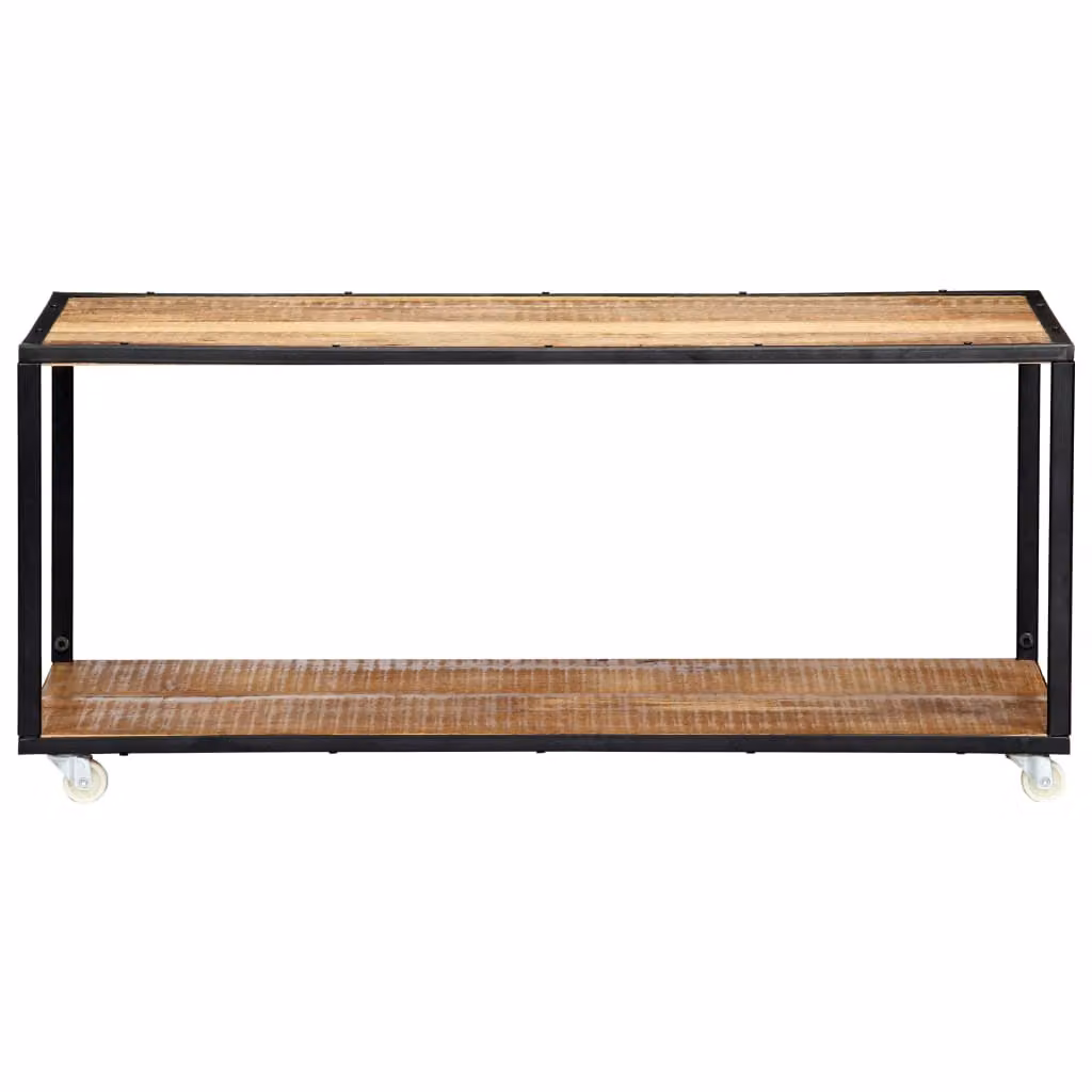 vidaXL Tavolino 90x50x40 cm in legno massiccio antico