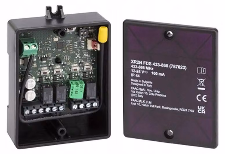 Controller/ricevitore radio FAAC XR2N FDS 433-868 universale a 2 canali (787023)