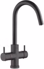 Miscelatore lavello predisposizione acqua filtrata 4 vie AQUAPURA Nero opaco SXPUR4BK