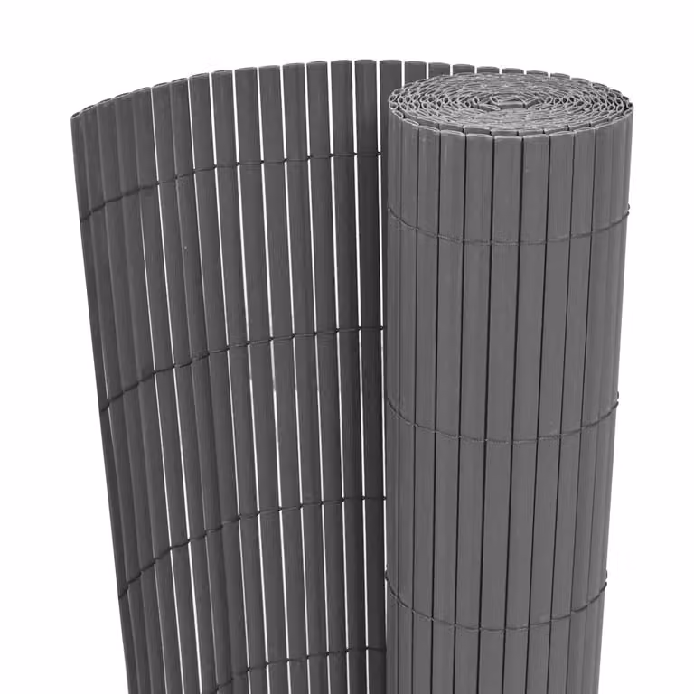 Recinzione per giardino vidaXL in PVC grigio, L: 300 cm, H: 150 cm