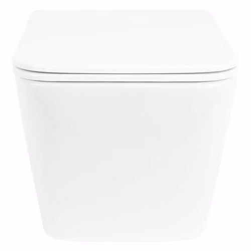 Rea - Julio Rimless Vaso Wc Sospeso Bianco, Vaso Wc Sospeso In Ceramica 51,5X35,5X30cm, Sedile Incluso