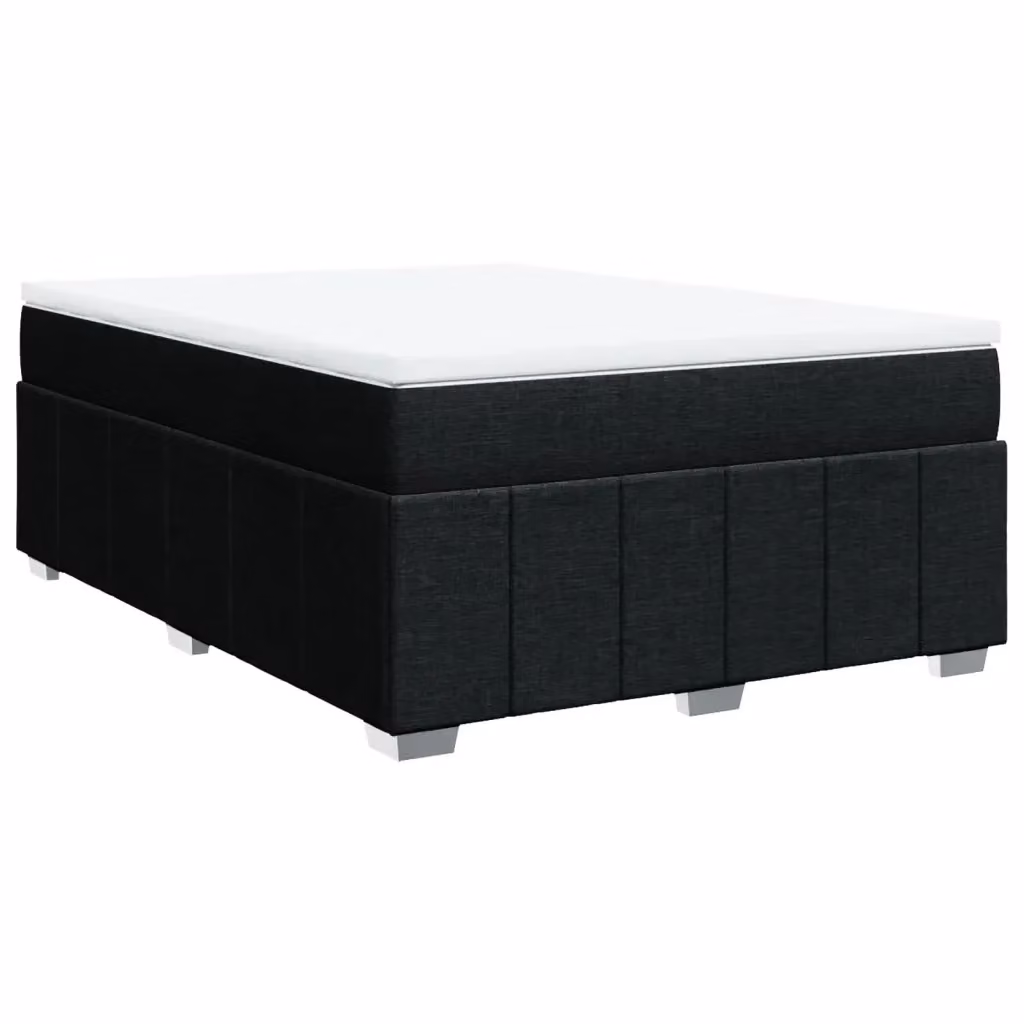 Letto Ibrido con Giroletto a Molle e Materasso vidaXL, Colore Nero e Bianco, L/P/H: 140 x 190 cm – 2