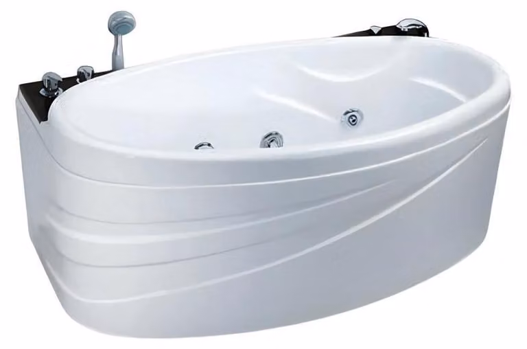 Blubberbad Whirlpool Hydromassagewanne Massagebad Luxuswanne 160x80 cm