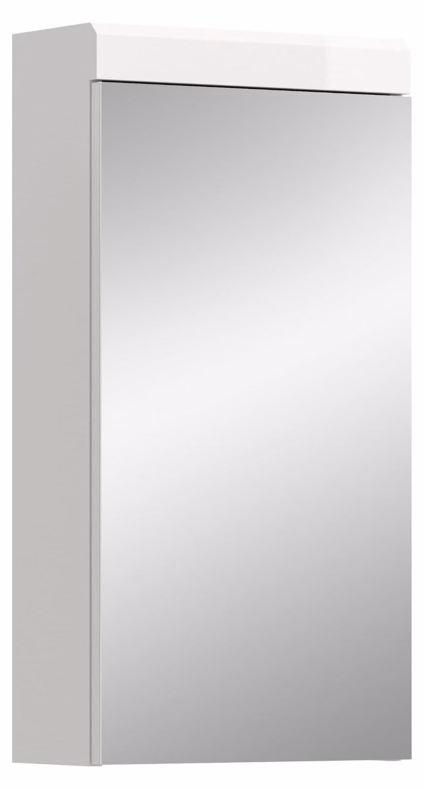 Armadietto a specchio con spazio contenitore e specchio, dimensioni 40 x 79 cm