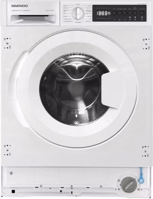 Lavatrice da incasso Daewoo WMIC84XWB1IT bianca, capacità 8 kg, 1400 giri, classe energetica B