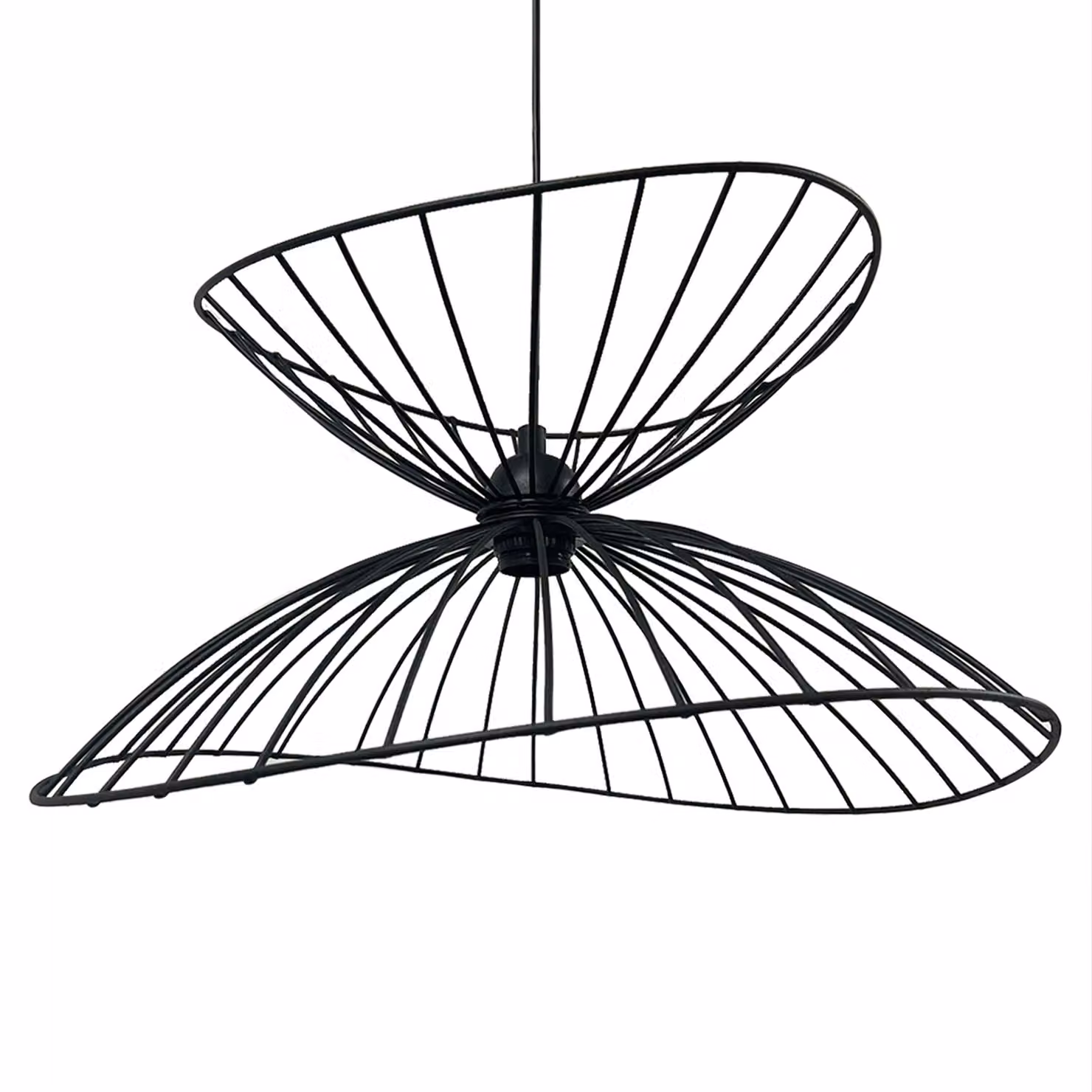 Lampada a sospensione Vertigo, metallo nero 50 cm Lampada moderna