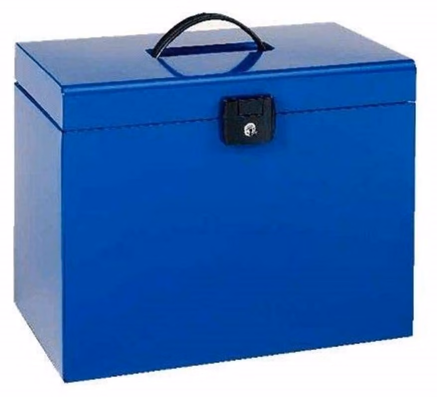 Contenitore per raccoglitori a sospensione, colore blu